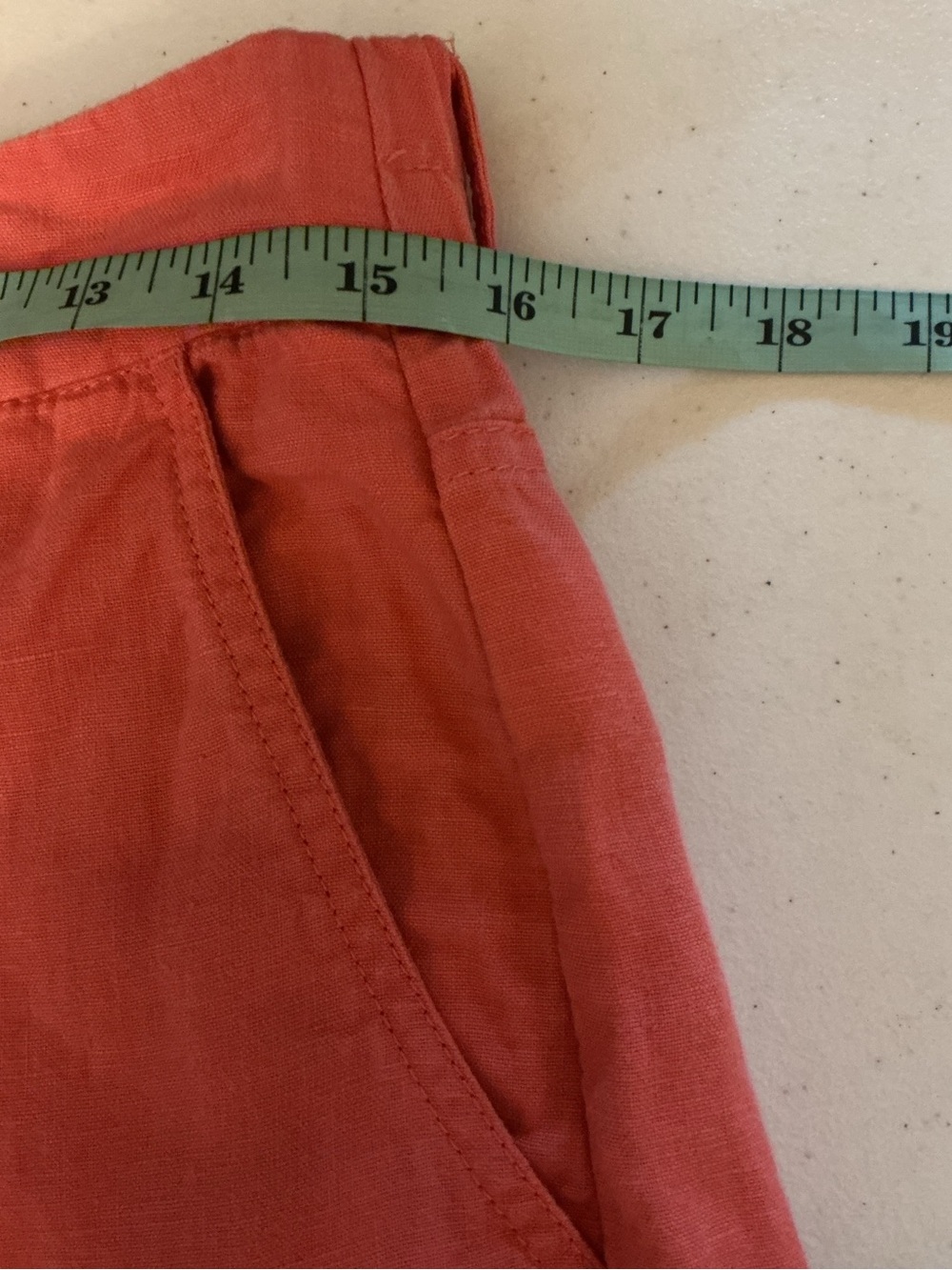 Chico’s 100% Linen Coral Wide Leg Cargo Pants Size 1 (US 8) - Picture 5 of 6